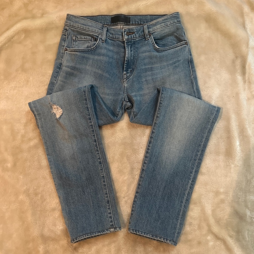 J Brand Light Wash Slim Straight Jeans - Size 32